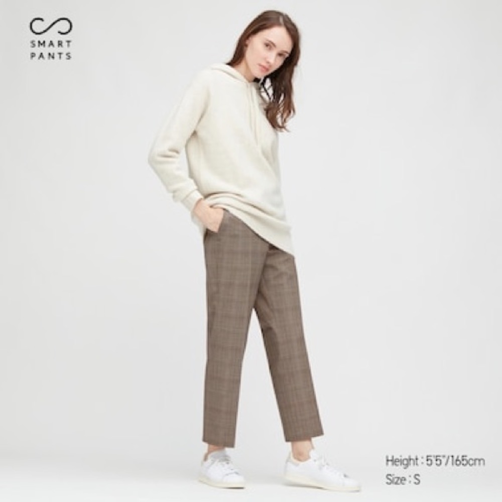 Uniqlo Glen Plaid Ankle Length Trousers - Petite